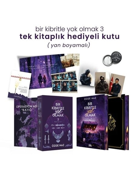 Bir Kibritle Yok Olmak 3 - Tek Kitaplık Hediyeli Kutu - Yan Boyamalı