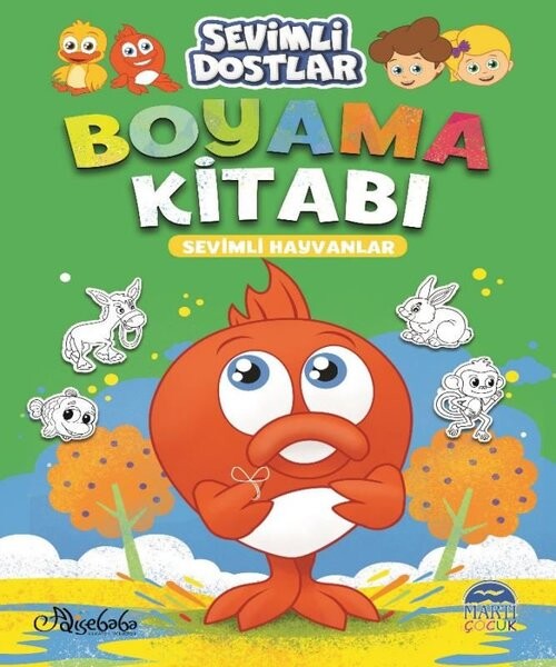 Sevimli Hayvanlar-Sevimli Dostlar Boyama Kitabı