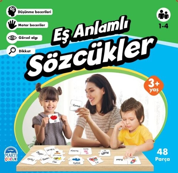 Eş Anlamlı Sözcükler-Eğitici Yapboz 3+ Yaş